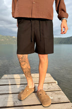 Pantalon corto de lino