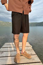 Pantalon corto de lino